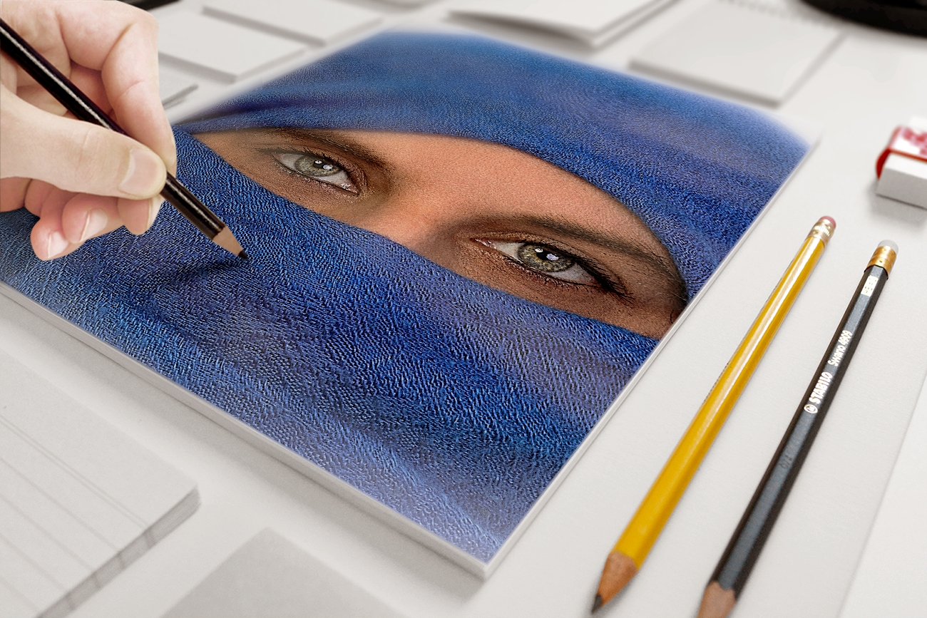 Artist Sketch Mockup